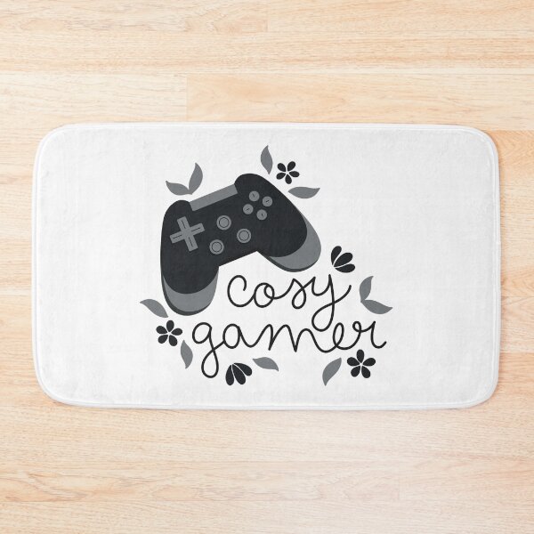 Item preview, Cosy Gamer Black Game Controller with Flowers designed and sold by winterpumpkin.