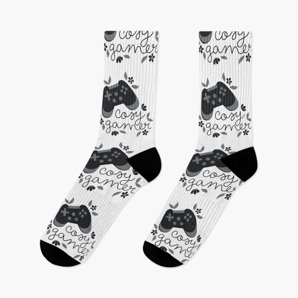 Item preview, Cosy Gamer Black Game Controller with Flowers designed and sold by winterpumpkin.