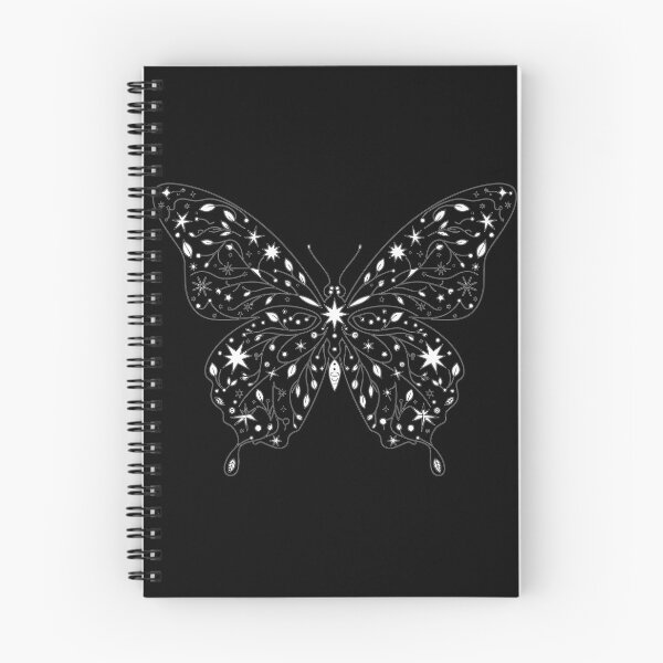 Item preview, Celestial Botanical Butterfly Line Art - Mystical Starry Night Wings - Dark Boho Aesthetic designed and sold by BestChoiceService.