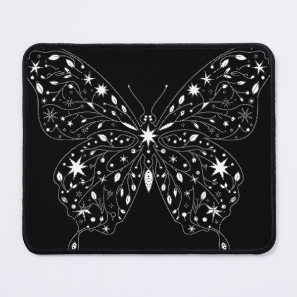 Item preview, Celestial Botanical Butterfly Line Art - Mystical Starry Night Wings - Dark Boho Aesthetic designed and sold by BestChoiceService.