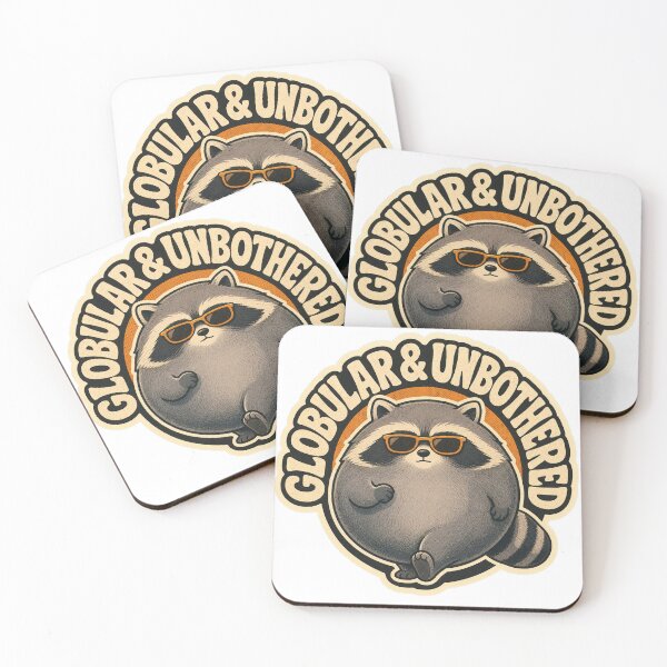 Item preview, Globular and Unbothered Round Raccoon Meme designed and sold by chaturbart.