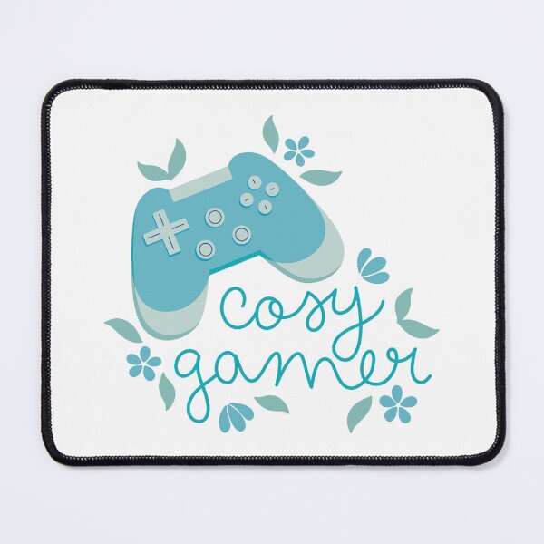 Item preview, Cosy Gamer Blue Game Controller with Flowers designed and sold by winterpumpkin.