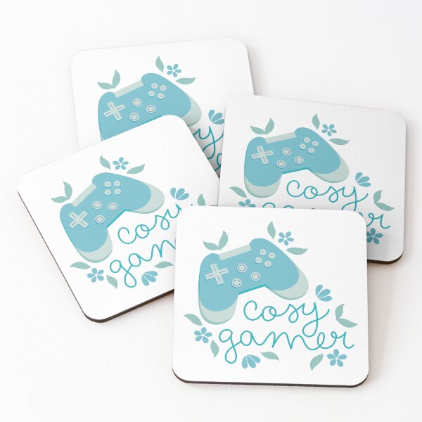 Item preview, Cosy Gamer Blue Game Controller with Flowers designed and sold by winterpumpkin.