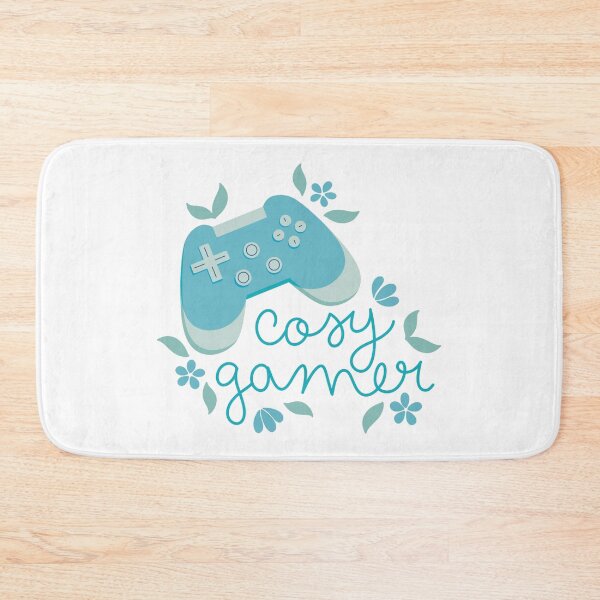 Item preview, Cosy Gamer Blue Game Controller with Flowers designed and sold by winterpumpkin.