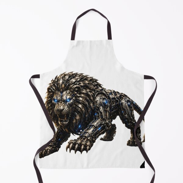 Item preview, Steel Lion Masterpiece | Ultimate Mechanical Lion | Premium Cyber King Beast Art designed and sold by SteelCoat Studio.