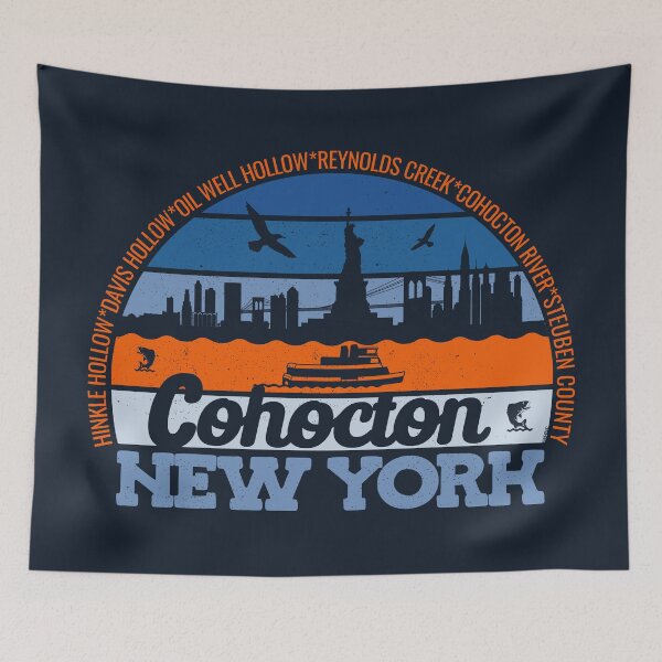 Item preview, Cohocton New York Sunset Retro Vintage Local Pride Logo designed and sold by CRHPOD20.