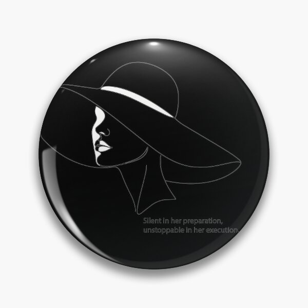 Item preview, "Silent In Her Preparation" Line Art Woman Graphic - Unstoppable Female Empowerment - Minimalist Dark Aesthetic designed and sold by BestChoiceService.
