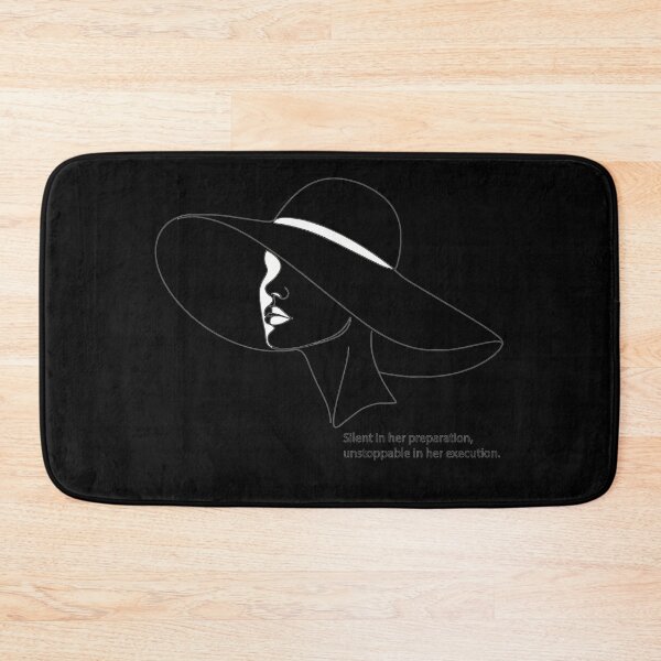 Item preview, "Silent In Her Preparation" Line Art Woman Graphic - Unstoppable Female Empowerment - Minimalist Dark Aesthetic designed and sold by BestChoiceService.