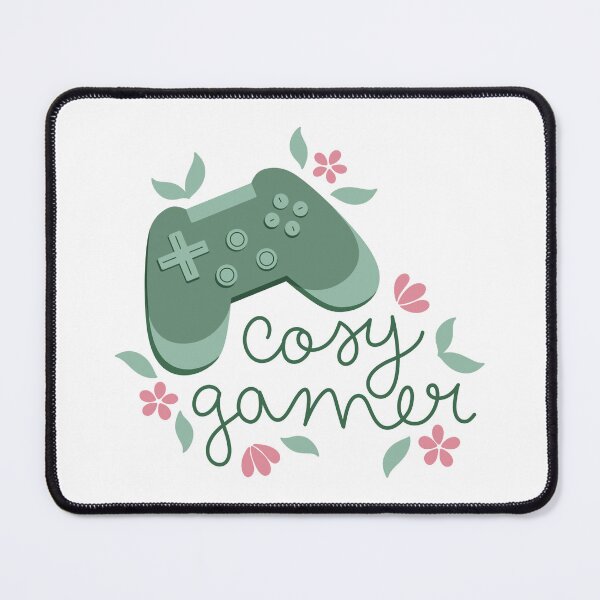 Item preview, Cosy Gamer Green Game Controller with Pink Flowers designed and sold by winterpumpkin.