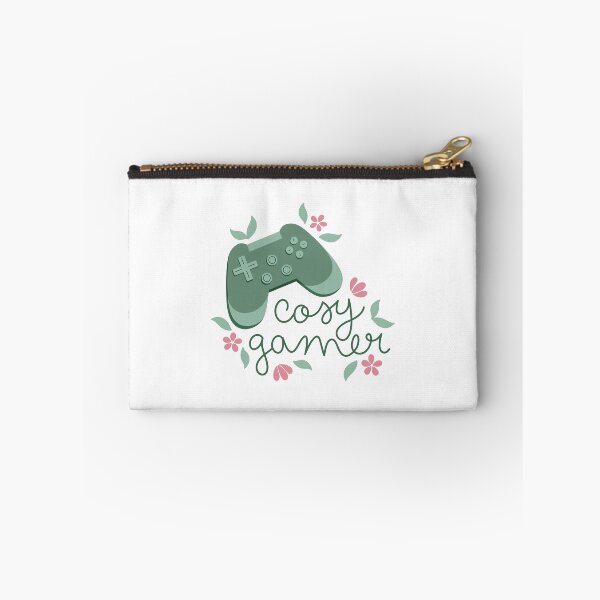 Item preview, Cosy Gamer Green Game Controller with Pink Flowers designed and sold by winterpumpkin.