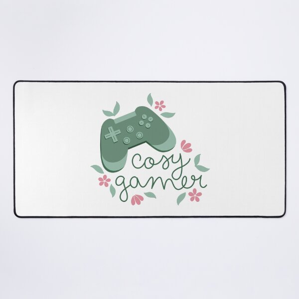 Item preview, Cosy Gamer Green Game Controller with Pink Flowers designed and sold by winterpumpkin.