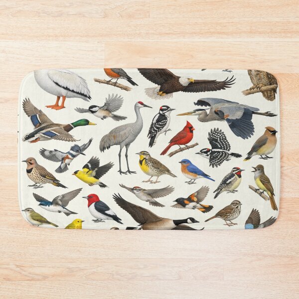 Item preview, Native Birds of Iowa Retro Style Identification Chart designed and sold by kakarikihill.