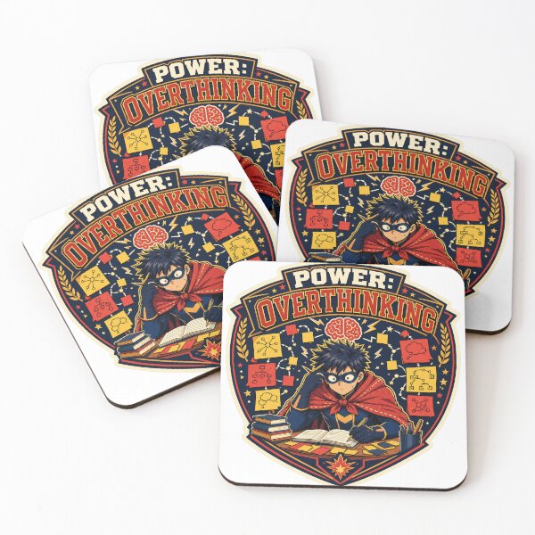Item preview, Power Overthinking Student Hero Pin designed and sold by chaturbart.