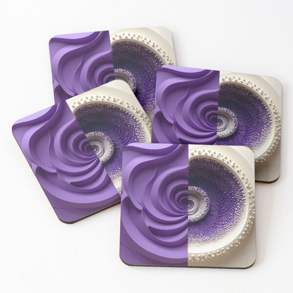 Item preview, Purple and White Abstract Swirl designed and sold by Vicky Brago-Mitchell®.