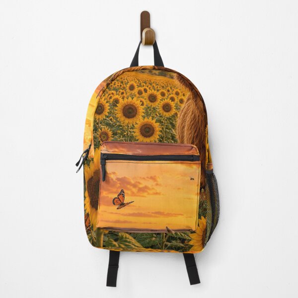 Item preview, Cute Highland Cow in Sunflower Field | Cozy Cottagecore Art designed and sold by Lumivo Studio.
