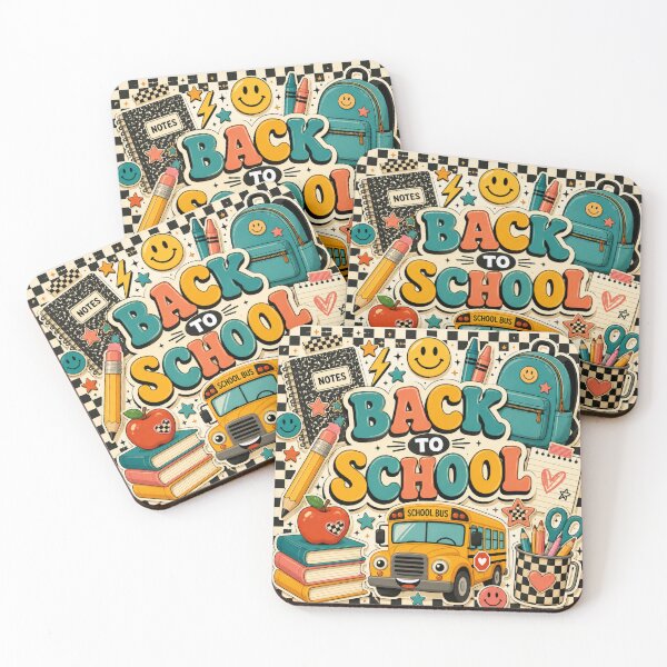Item preview, Retro Back to School School Bus | Cute Vintage School Supplies Sticker designed and sold by Krzepcia.