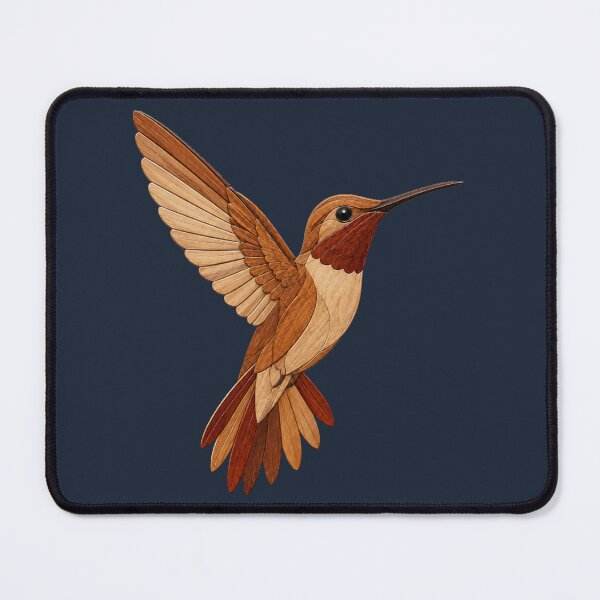 Item preview, Hummingbird in Wooden Marquetry designed and sold by LaJacke.