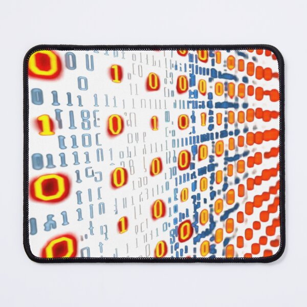 Item preview, The Digital Rain of Binary Code, Digital Binary Code - Cyberpunk Art with Neon 0s and 1s designed and sold by RAYBIL.