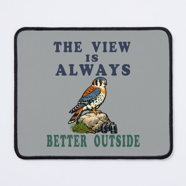 Item preview, The View Is Always Better Outside Vintage Outdoor Bird Lover Design designed and sold by Mambila.
