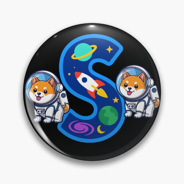 Item preview, Letter S Space Dog Monogram — Astronaut Puppy Initial Gift designed and sold by BoldcreationsM.