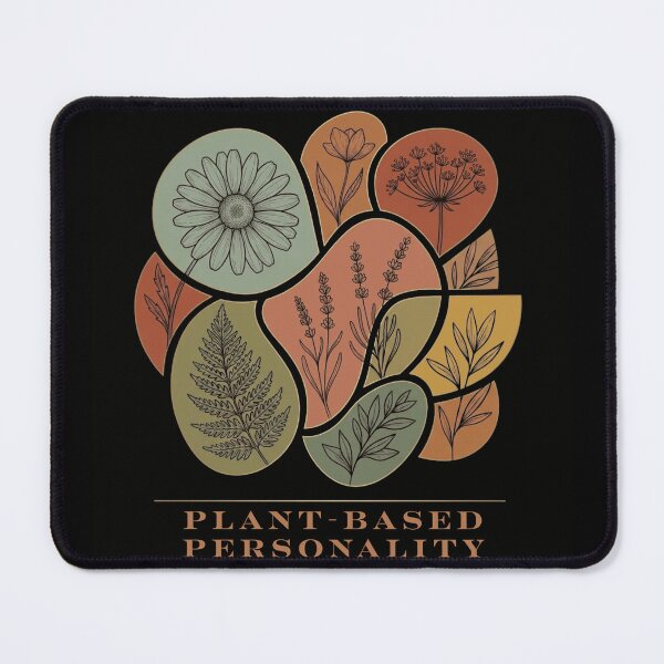 Item preview, Plant-Based Personality Botanical Design - Abstract Wildflower Collage Earthy Nature Quote designed and sold by WillCraftx.