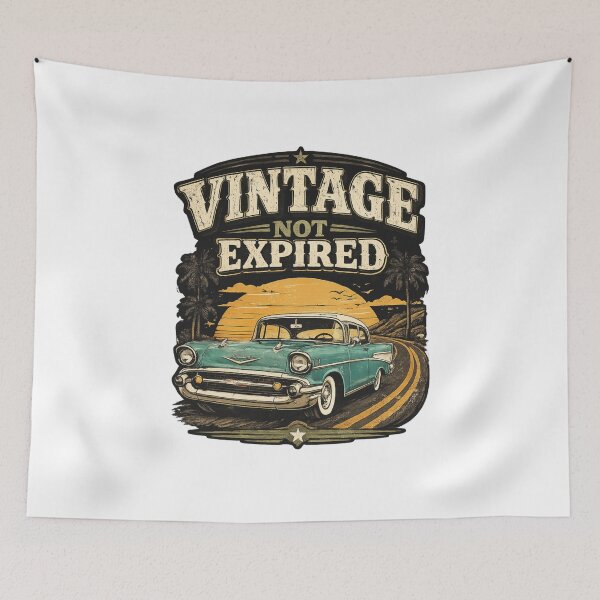 Item preview, Vintage Not Expired Funny Classic Car Design | Retro Sunset Automobile Design | Still Got It Collection designed and sold by SoulThread Studio.
