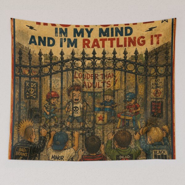 Item preview, THERE'S AN IRON GATE IN MY MIND designed and sold by The Turbulent Architect.
