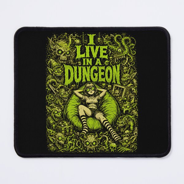 Item preview, I Live in a Dungeon Goblin Horde Humor designed and sold by Victor Shadehorn.