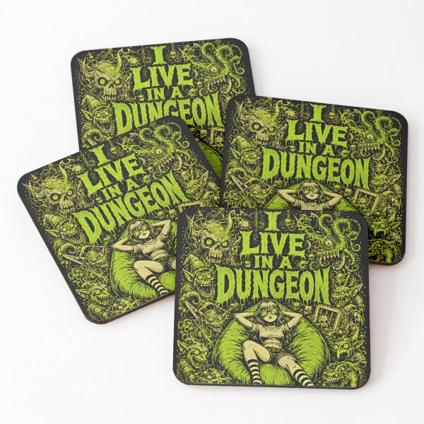 Item preview, I Live in a Dungeon Goblin Horde Humor designed and sold by Victor Shadehorn.