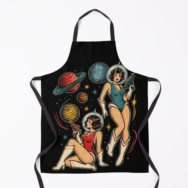 Item preview, Retro Space Pin-Up Rocket Girls designed and sold by Victor Shadehorn.