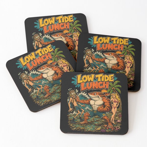 Item preview, Low Tide Lunch Shark Muscle Beach Chaos designed and sold by Victor Shadehorn.