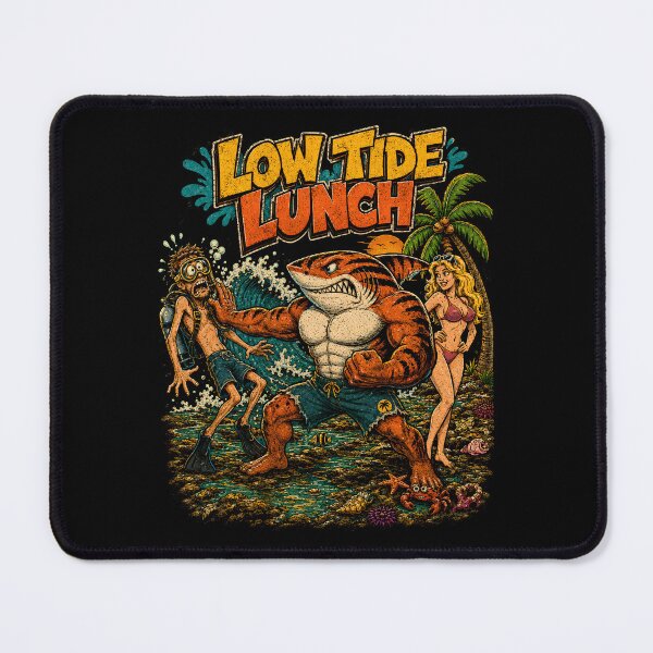 Item preview, Low Tide Lunch Shark Muscle Beach Chaos designed and sold by Victor Shadehorn.