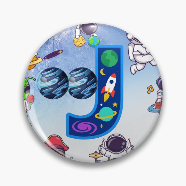 Item preview, Letter J Space Art — Astronaut Alphabet Monogram Gift designed and sold by BoldcreationsM.