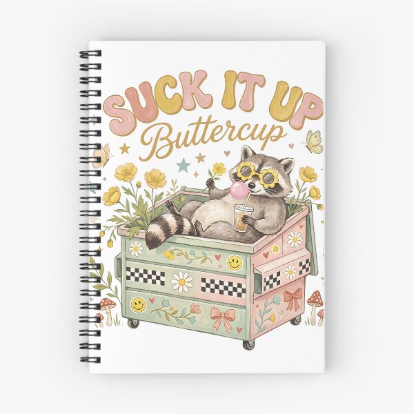 Item preview, Suck It Up Buttercup Funny Trash Panda Raccoon designed and sold by DewCreates.