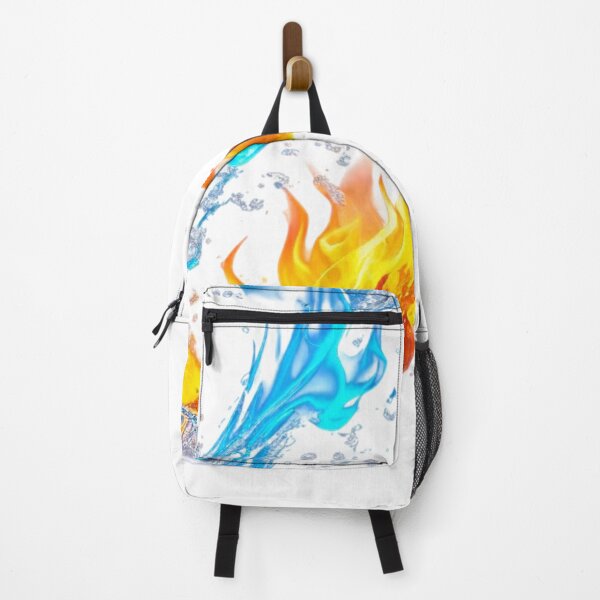 Item preview, The Eternal Ballet of Opposites, Dance of the Elements: Fire and Water in Collision - Dynamic 3D Art of Flames and Splashes designed and sold by RAYBIL.