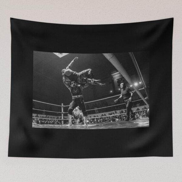 Item preview, Lucha Libre Mexico City 1985 - Retro Vintage Latin Wrestling Photography  designed and sold by santo ✝abú.
