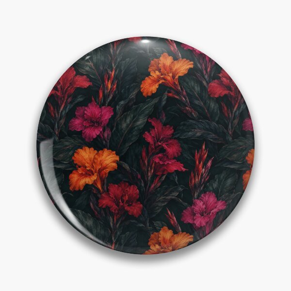 Item preview, Canna Lily Dark Moody Watercolor Seamless Pattern designed and sold by Inkworksbyshery.