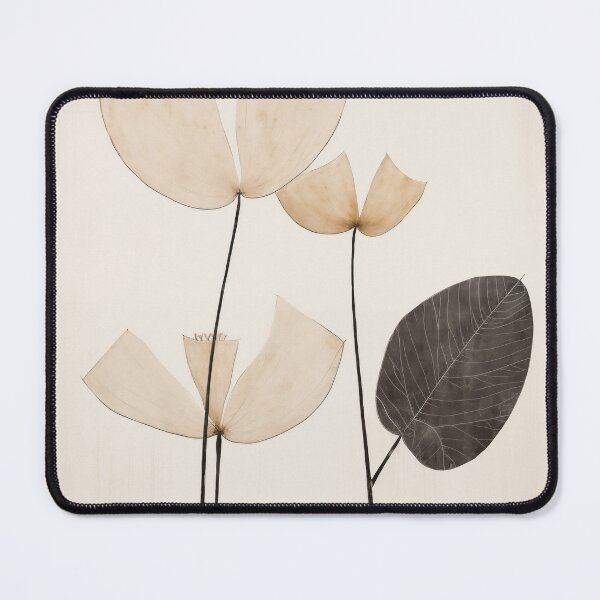 Item preview, Wabi sabi and japandi inspired abstract herbal art designed and sold by filigreedigital.