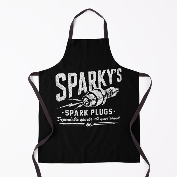 Item preview, Sparky’s Dependable Spark Plugs Garage Emblem designed and sold by Victor Shadehorn.
