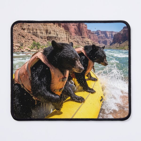 Item preview, Black Bears White Water Raft the Colorado River designed and sold by Tridentulus.
