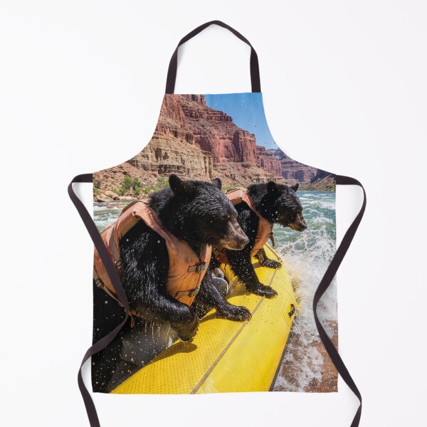 Item preview, Black Bears White Water Raft the Colorado River designed and sold by Tridentulus.