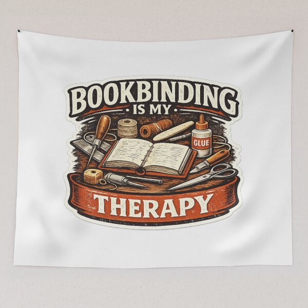Item preview, Bookbinding Is My Therapy designed and sold by Mohamedeinoo.