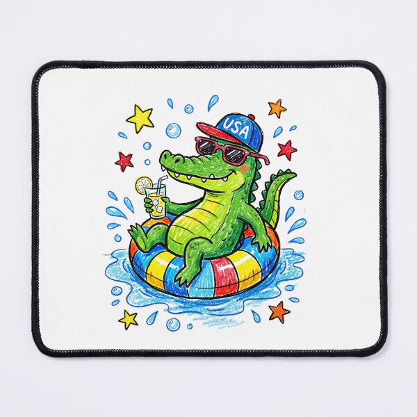 Item preview, Patriotic Pool Alligator designed and sold by Roy & Tiffany.