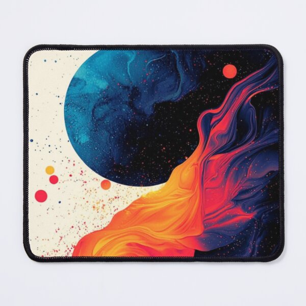 Item preview, Abstract Cosmic Fire Planet Artwork designed and sold by MIAMwits.