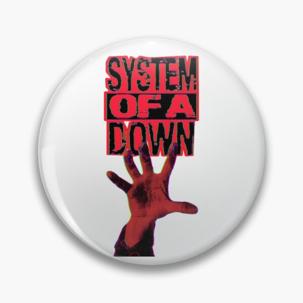 Item preview, SYSTEM OF A DOWN RED HAND LOGO X WALLOPFAM designed and sold by WallopFam.