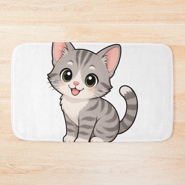 Item preview, Cute Grey Tabby Cat Clipart Style designed and sold by RaezRealmDesign.