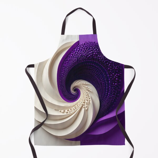 Item preview, Symmetrical Purple and White Spiral designed and sold by Vicky Brago-Mitchell®.