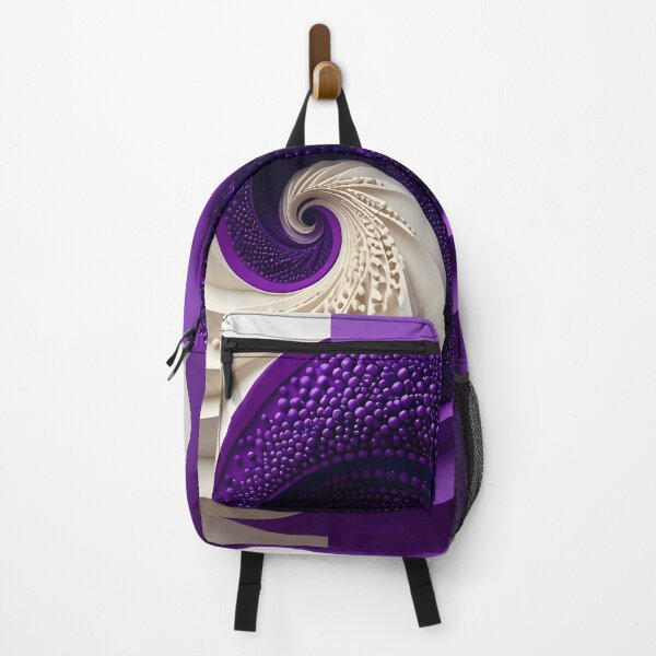 Item preview, Symmetrical Purple and White Spiral designed and sold by Vicky Brago-Mitchell®.