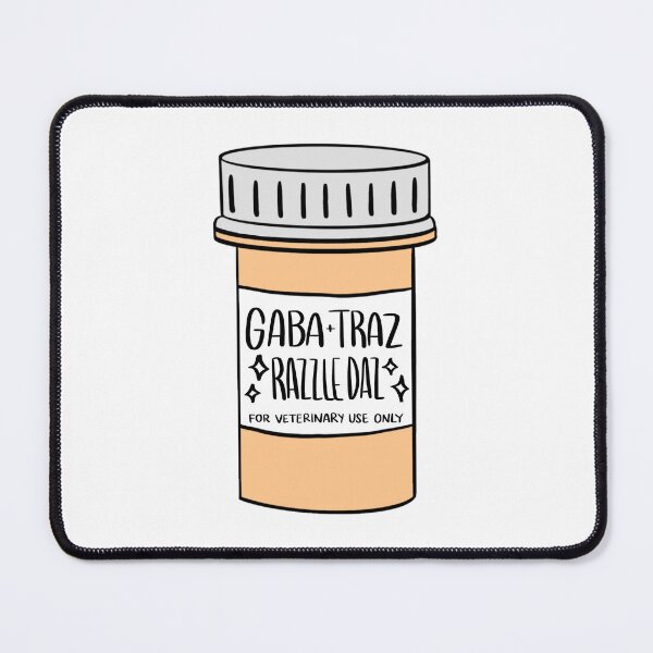 Item preview, Gaba Traz Razzle Daz Pill Bottle Sticker – Veterinary Medicine Life Humor designed and sold by backwoodsdsgn.