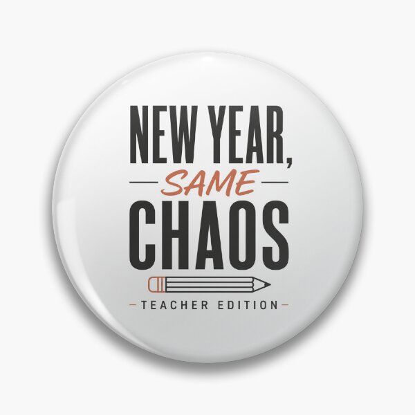 Item preview, New Year Same Chaos Teacher Edition Funny Back To School Gift designed and sold by journeyengine.